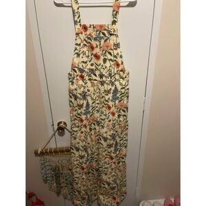 Cider Floral Jumpsuit in Cream and Multicolor